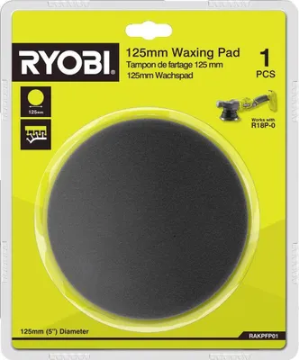 Obrázek produktu pro Ryobi RAKPFP01 Voskový kotouč pro excentrickou leštičku Leštička 125 mm R18P-0
