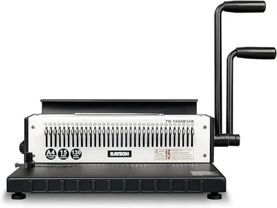 Produktbild von Drahtbindegerät, 34 löcher, 130 Blatt, Rundloch, 3:1 Teilung, TD-1500B34R