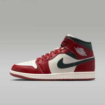 Image de Nike Jordan 1 Mid « Redstone Midnight Green » Rouge, taille : 44,5