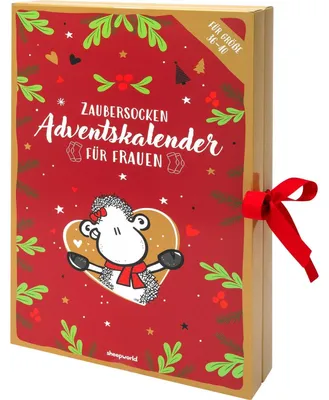 Obrázek produktu pro Adventní Kalendář s Ponožkami pro Ženy s 12 Páry Dámských Ponožek Jednotlivě Zabalených ve 24 Balíčcích Velikost 36-40 Vtipný Dárek Vánoce 51182