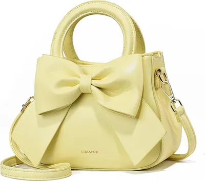 Produktbild von Crossbody Bag Damen, mit Top Carry Handle und Cute Bow Knot  Crossbody Purses und Handtaschen