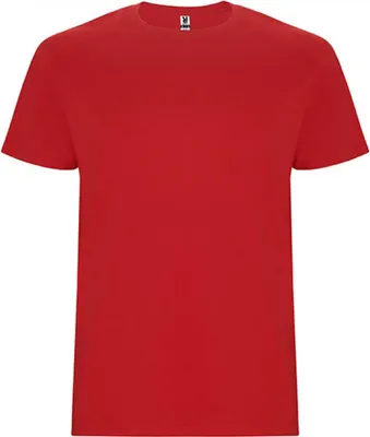 Produktbild von Roly CA6681 | Stafford T-Shirt - Doppellagiger Rundhalskragen - Farbe: Red 60 - Größe: XXL