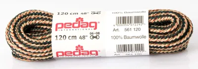 Produktbild von Pedag Schnürsenkel extra dick 120 cm 3-Farben-Mix