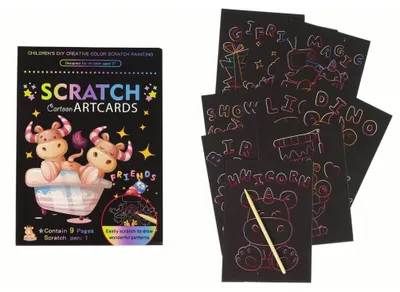 Produktbild von Leantoys Rubbel-Malbuch für Kindertiere