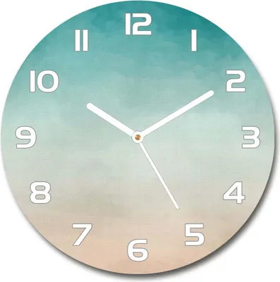 Produktbild von Wanduhr aus Glas 30fi Glasbild Glasuhr Gehärtetes Glas - weisse-zeiger - Abstraction background