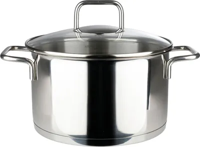 Produktbild von Edelstahl-Fleischtopf 3,4L Kochtopf Bratentopf Induktion Backofenfest
