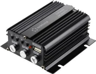 Obrázek produktu pro Renkforce RF-CMP-202 2-kanálový výkonový zesilovač 100 W Přehrávání zvuku přes Bluetooth®/USB, ovládání hlasitosti/basů/výšek (RF-5137514)