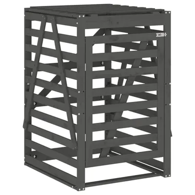 Produktbild von vidaXL Mülltonnenbox Grau 84x90x128,5 cm Massivholz Kiefer