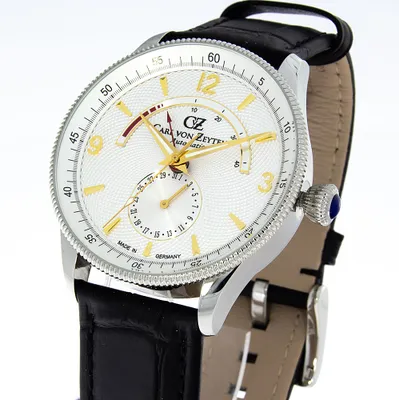 Produktbild von Carl von Zeyten CVZ0032WH schwanstein Automatik weiss schwarz Herren Uhr