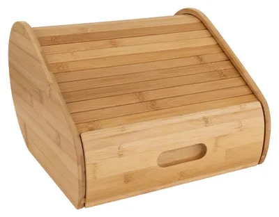 Obrázek produktu pro Bambusový chlebník se zásuvkou, 33 x 30 x 21 cm