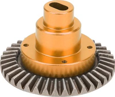 Imagen del producto de Engranaje principal de 38T para coche de control remoto HSP 94180 a escala 1/10, caja de cambios de metal, pieza de repuesto y accesorio de mejora para coche de control remoto, color dorado