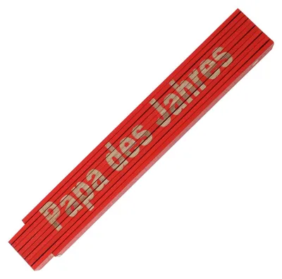 Produktbild von Zollstock Meterstab Papa des Jahres,Rot
