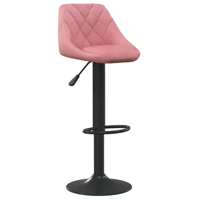 Image de vidaXL Tabouret de bar en velours rose