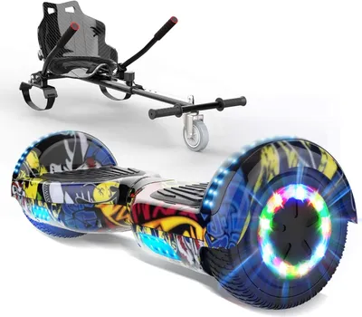Produktbild von 6,5 Zoll Hoverboard mit Hoverkart Elektro Scooter Self Balance Scooter E Scooter für Kinder und Jugendliche