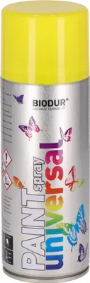 Produktbild von Biodur | Sprühlack - Gelbe (RAL 1016) - 400ml, Sprühfarbe, Lackspray, Universal - Betonfarbe, Sprühlacke für Holz, Metall, Glas