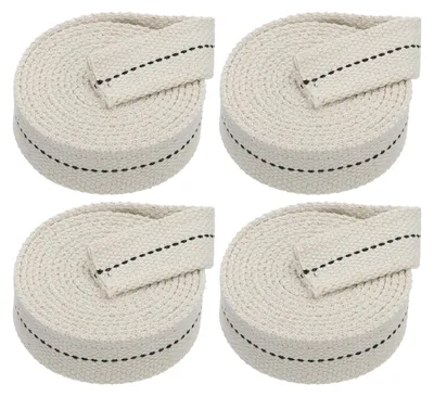 Baumwoll-Docht, 25 mm breit, 1,83 m, 4 Rollen, für Öllampen