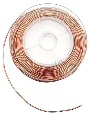 Productafbeelding van Gecoat Koperdraad - Magnetisch Draad Wikkeldraad - Spoelen Wikkelen - Hoge Geleidbaarheid - 10m x 1mm - Koper