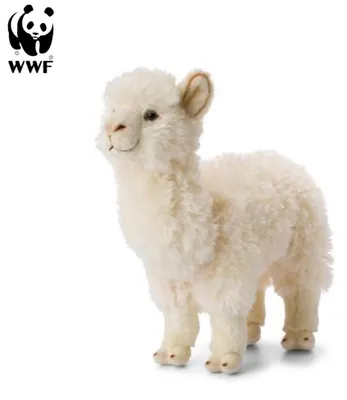 Produktbild von Plüschtier Alpaka (31cm, weiß) WWF lebensecht Kuscheltier Stofftier Alpaca Kamel Südamerika