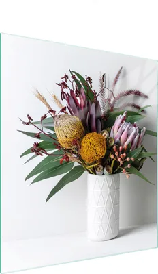Produktbild von Glasschneidebrett 45x52 Blumen