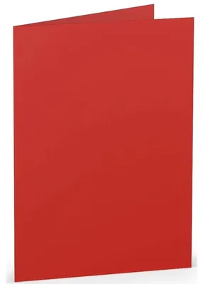Productafbeelding van Rössler Papier 220706526 Coloretti dubbele kaart - A6 formaat, 5 stuks, kleur: rood