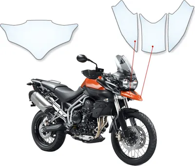 Produktbild von Lackschutzfolie Steinschlagschutz passend für Triumph XC800 (2010-2017)