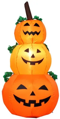 Produktbild von Opblaasbare Halloween-Pomponen, 1,2 m, 3 Stück, Halloween-Schaukel- und Sockeldekoration