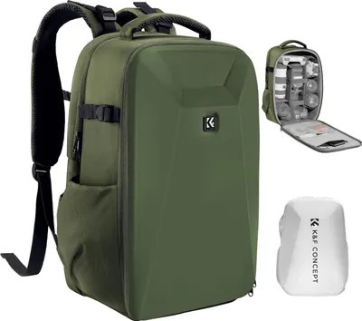 Produktbild von K&F CONCEPT Kamerarucksack Fotorucksack mit Hartschale Kameratasche
