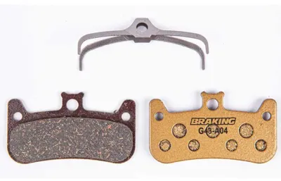 Produktbild von Braking Formula Cura 4 Metallische Carbon-scheibenbremsbeläge Golden  Golden One Size