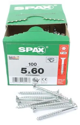 Produktbild von SPAX Senkkopfschraube WIROX Teilgewinde T20 5,0x60