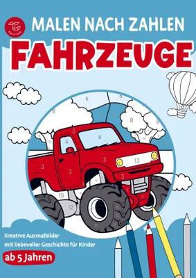 Produktbild von Malen nach Zahlen für Kinder - Fahrzeuge