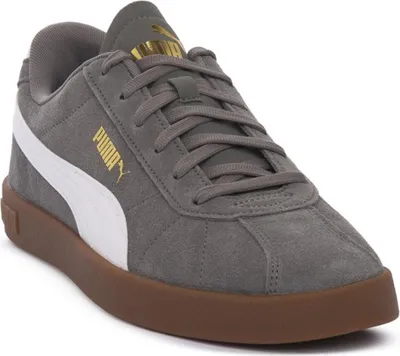 Produktbild von Puma Club II Suede Sneakers Uni cast iron weiß gold Gr 44