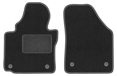 Image de Tapis avant en moquette pour Volkswagen Caddy 2K FL 2010-2015 (monospace) – 2 pièces, gris graphite, sur mesure – Wielganizator LUX