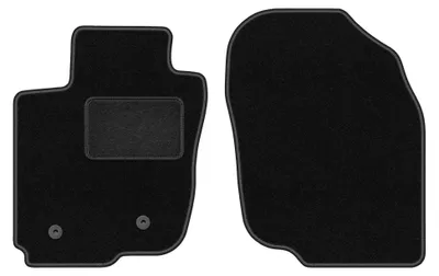 Image de Tapis avant en moquette pour Toyota RAV4 III 2006-2013 (SUV) – 2 pièces, noirs, sur mesure – Wielganizator LUX