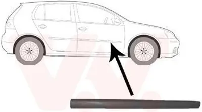Produktbild von VAN WEZEL Zierleiste für die Tür Vorne Rechts Leiste für VW Golf V Schrägheck (1K1) 5894404