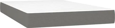 Produktbild von vidaXL Taschenfederkernmatratze Mittel Dunkelgrau 120x200x20 cm Stoff