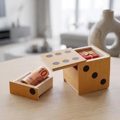 Produktbild von Rätsel-Geschenkwürfel "Logik"
