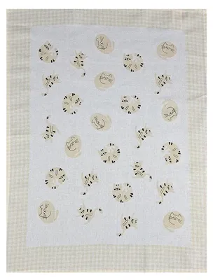 Image de Torchon, 100 % coton, imprimé « Grecja Beige Kätzchen »