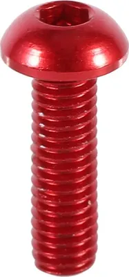 Obrázok produktu pre 10ks M3 6-10mm gombík s okrúhlou hlavou hliníkovej zliatiny metrická šesťhranná skrutka s hlavicou červená 10mm