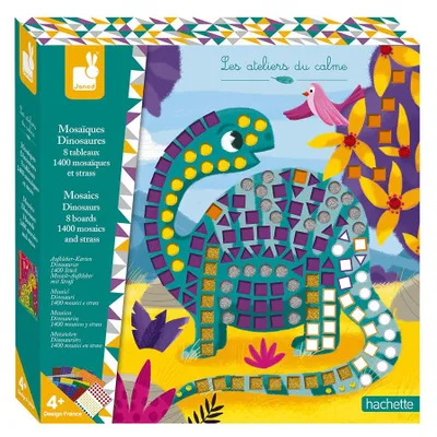 Imagen del producto de Juego de mosaicos infantil - Dinosaurios - A partir de 4 años - Set creativo