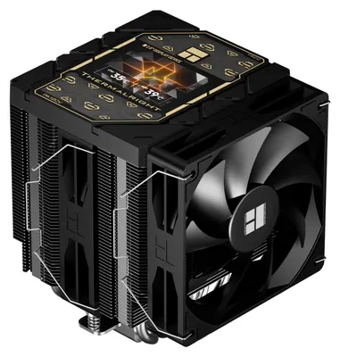 Productafbeelding van Thermalright Peerless Assassin 120 Vision Black CPU-koeler, PC-koellichaam met 6 warmtepijpen, 2,8-inch magnetisch display (resolutie 320x240), geschikt voor AMD AM4/AM5 en Intel LGA1700/1851/115x – PA120 Vision