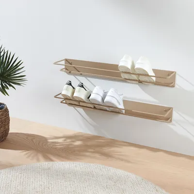 Produktbild von MyWIRE Schuhregal "Inn" 2er SET, 80cm - beige