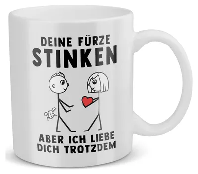 Produktbild von 22Feels Männer Jahrestag Geschenk Hochzeitstag Ehemann Valentinstag Freund Tasse Deine Fürze Stinken Kaffeetasse Haferl Geburtstag Weihnachten Geschenkidee