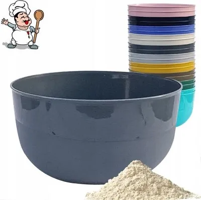 Immagine prodotto di Ciotola, ciotola in plastica, 0,7 l, Ø14 cm, con beccuccio, insalatiera, CUCINA, POLONIA