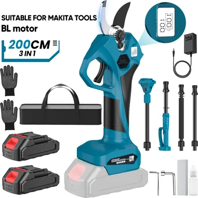 Produktbild von Akku-Bürstenlose Elektrische Gartenschneider, 2X1500mAh Akku, 40mm Schneidkapazität, Mit 2X-Batterie