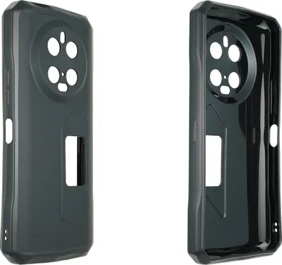Produktbild von caseroxx Schutz-Hülle TPU-Hülle kompatibel mit Doogee V40 Pro, Gummi Handy Tasche schwarz