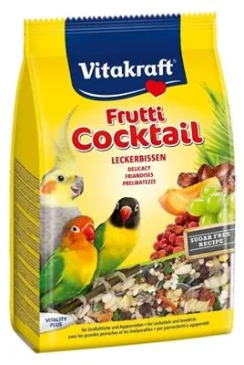 Image de Vitakraft Perruche / Agapornis Cocktail de fruits Délicatesse Fruits / Noix