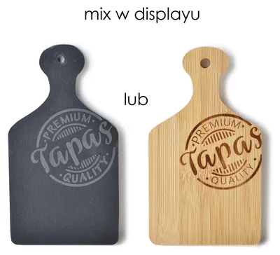 Obrázok produktu pre Moderná kuchynská doska na tapas, 20 x 11 cm