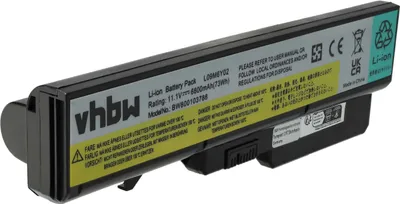 Produktbild von vhbw Akku kompatibel mit IBM Lenovo IdeaPad G575M, G770A, G770, G575A, G770L, G575, G770E, G575E, G575L, G575G Notebook (6600 mAh, 11,1 V, Li-Ion)