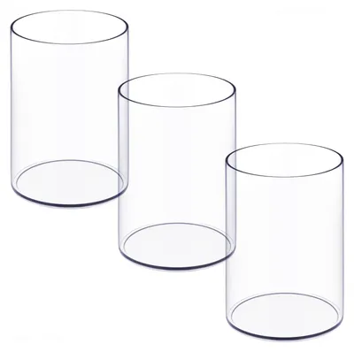 Produktbild von 3-teiliges Set aus Acryl-Stifthalter, Pinselhalter und Schreibtisch-Organizer, perfekt für Zuhause, Schule und Büro.