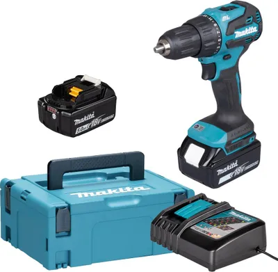 Immagine prodotto di Makita DHP490RTJ - Trapano a percussione a batteria - blu/nero